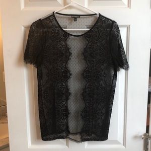 Black Lace Express Top
